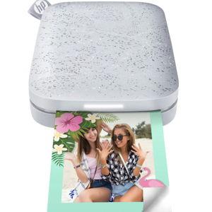 HP - Sprocket Portable 2" x 3" Instant Photo Printer, Prints From iOS or Android Devices - Luna Pearl