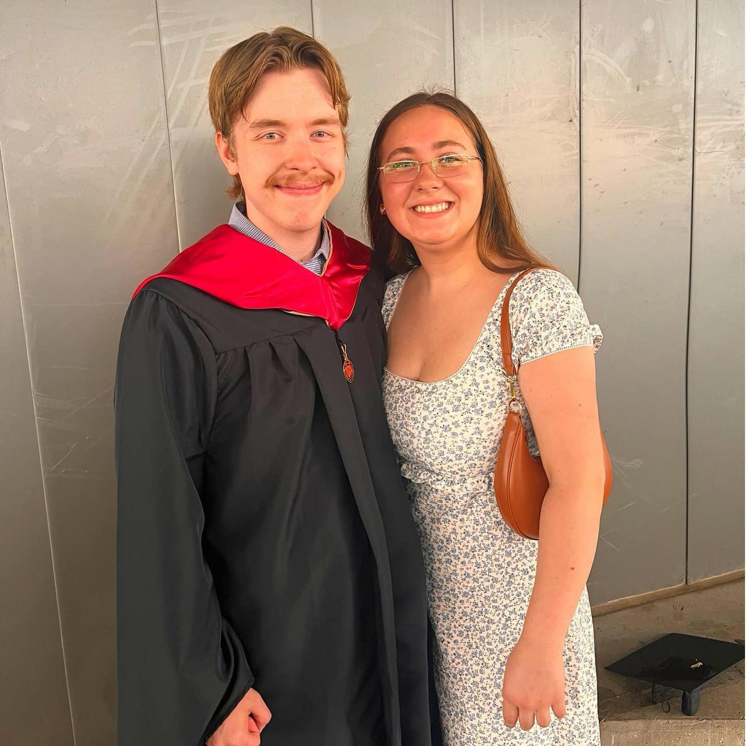 Brandon graduated from college with his masters