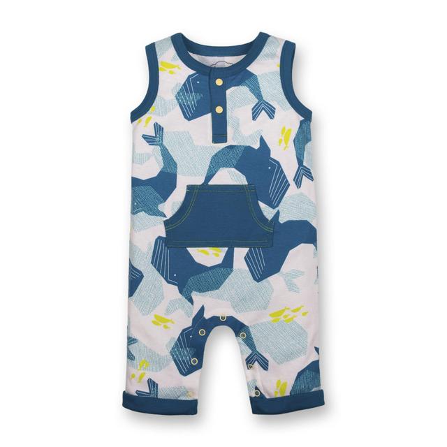 LAMAZE Organic Baby Organic Baby Girl, Boy, Unisex Rompers, Coveralls, Blue Whale, 12M