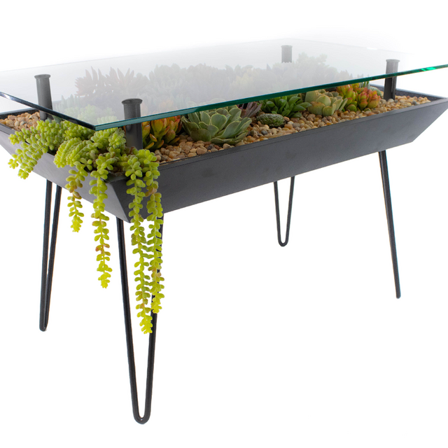 Blooming Table- Coffee Table: Matte Black