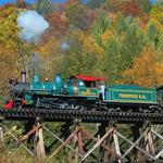 Take a train ride at the famous Tweetsie Railroad theme park!