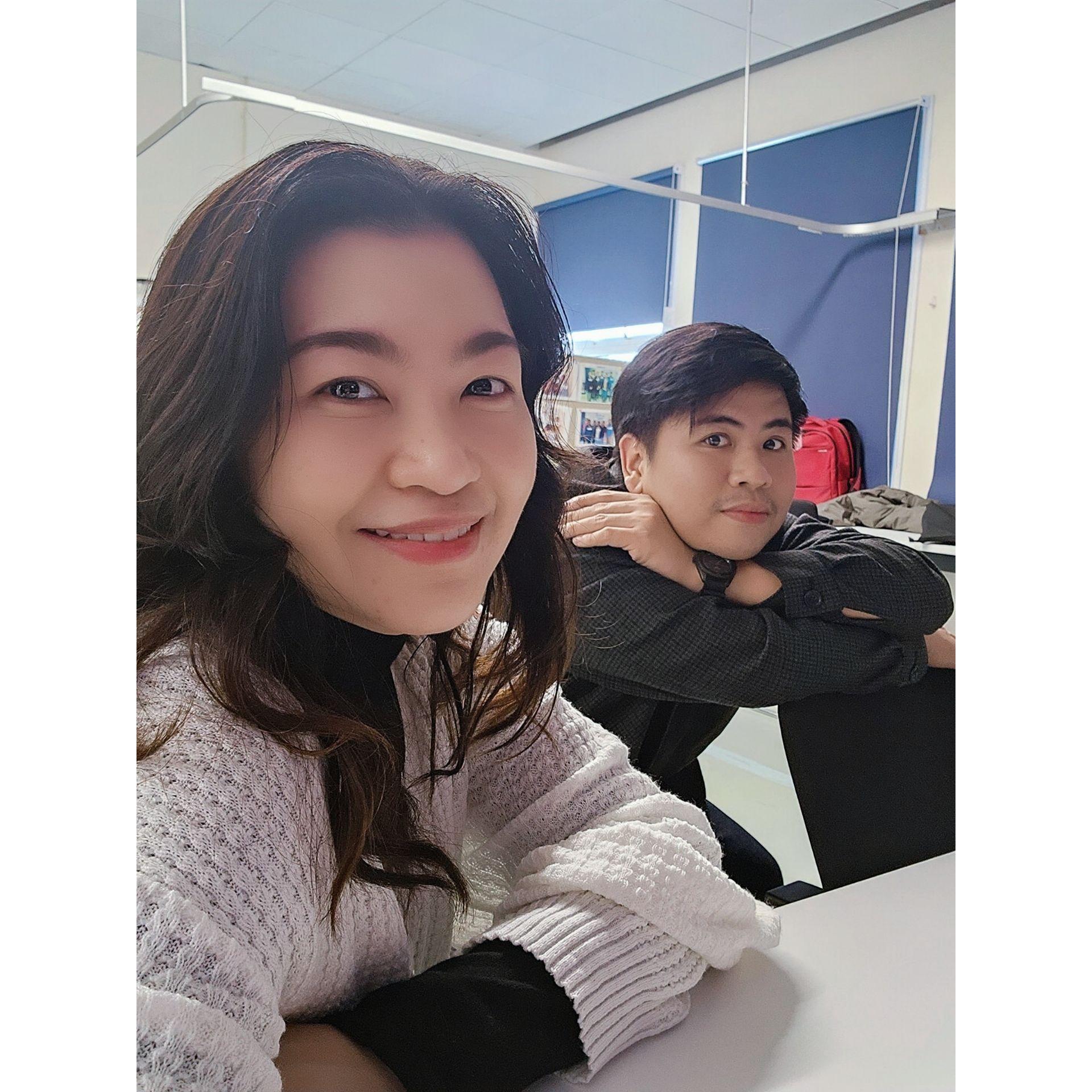 Photo grabbed during class.