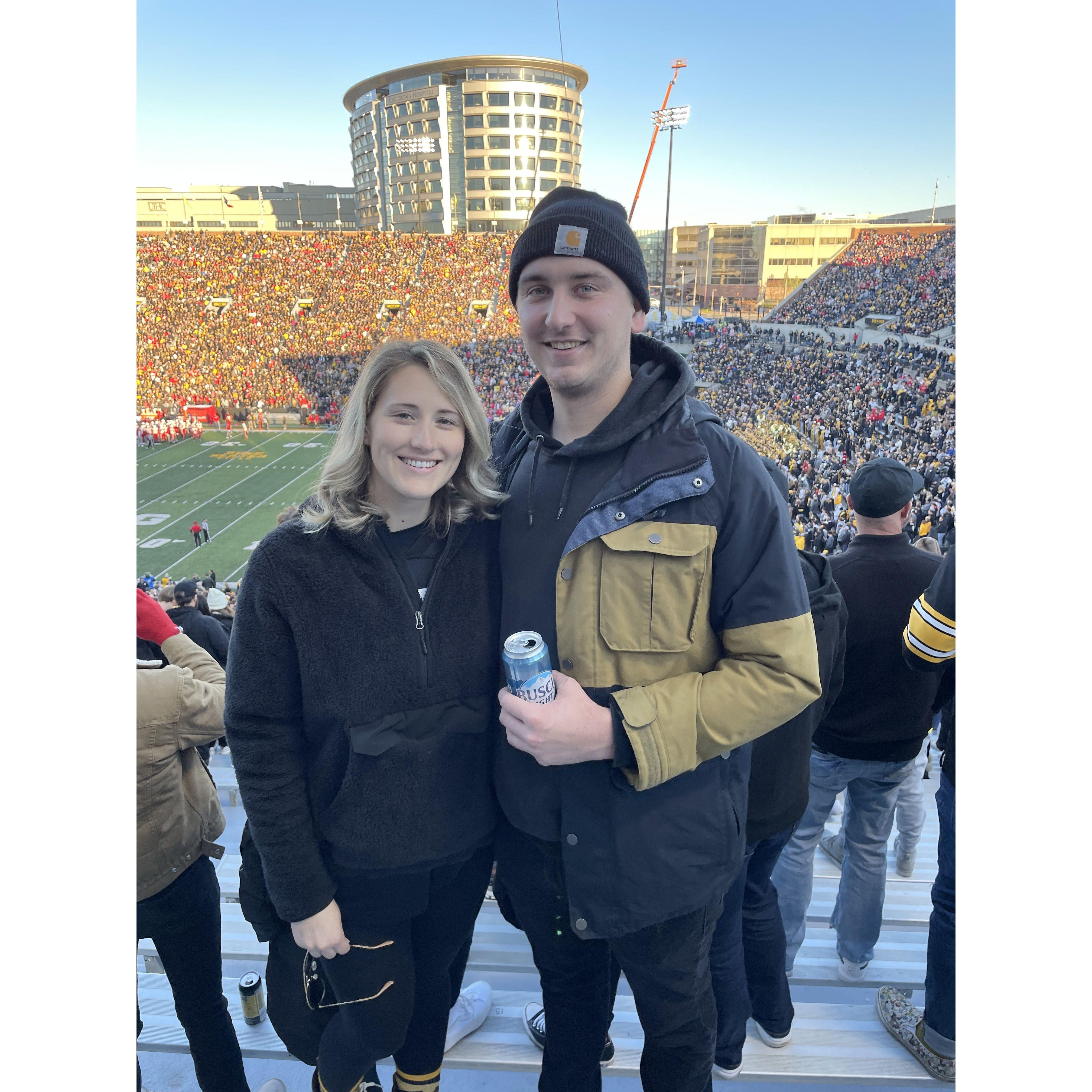 We celebrated Rachael's 24th birthday while cheering on the Hawks. November 2022.