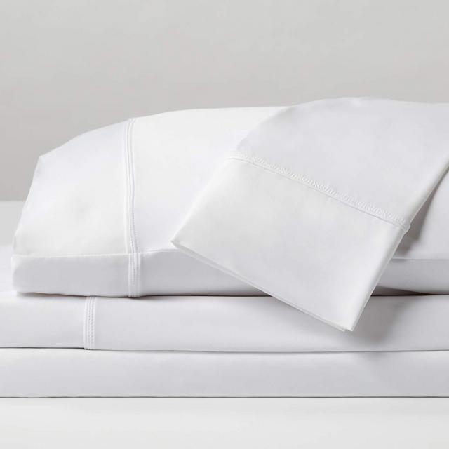 SHEEX - Original Performance Sheet Set with 2 Pillowcases, Ulta-Soft Fabric Transfers Heat and Breathes Better Than Traditional Cotton - Bright White, King/California King