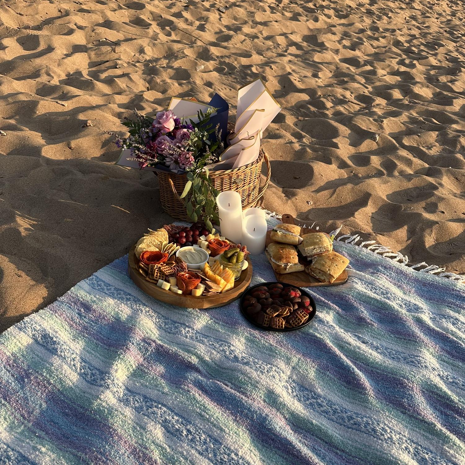 the picnic setup at the proposal
