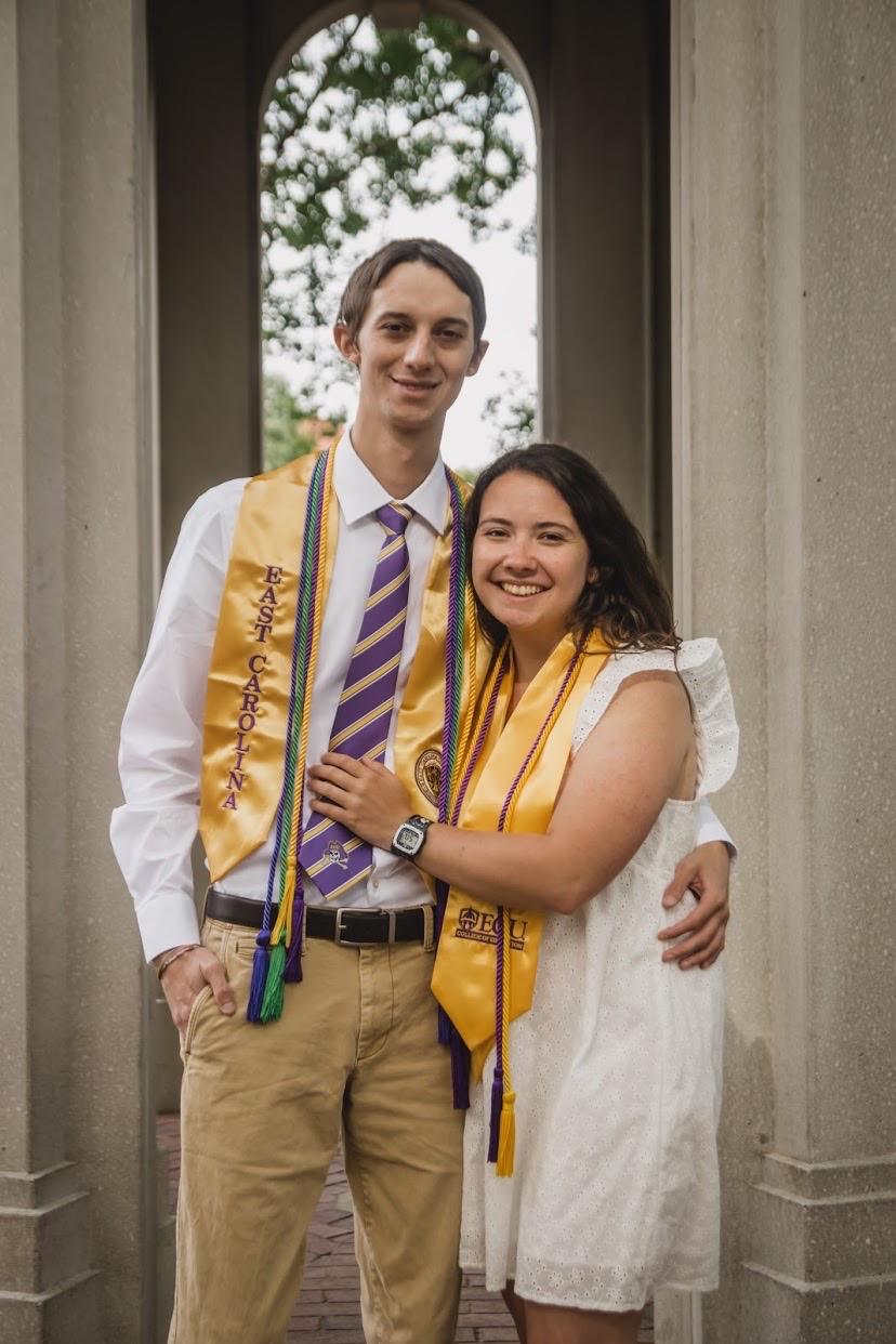 We met at ECU and graduated together in 2021!