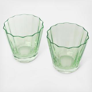 Estelle Sunday Low Ball Glass, Set of 2