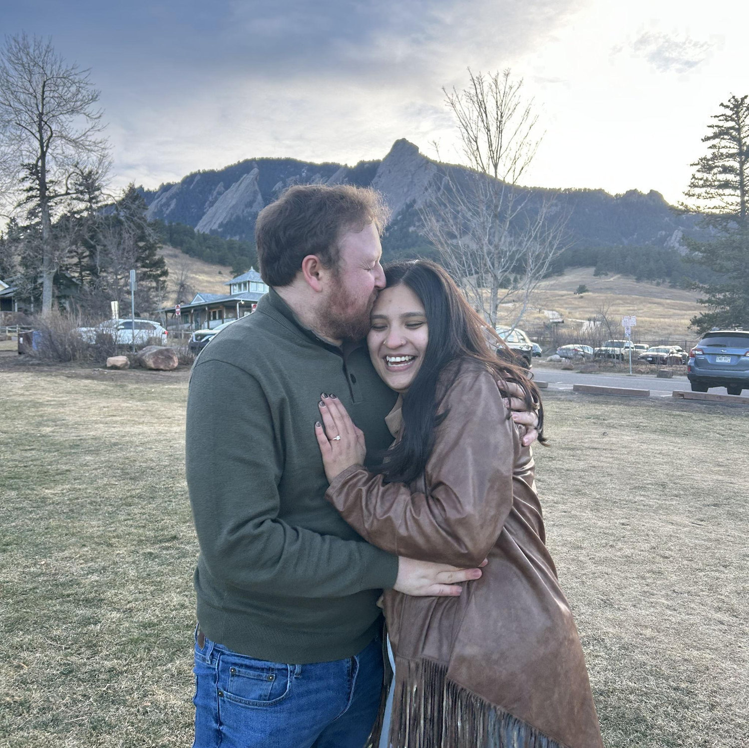 Right after Jesse got down on one knee