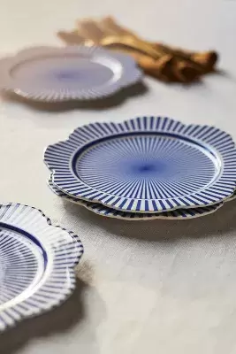 Lyla Striped Side Plates, Set of 4