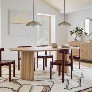 West Elm Oval Pedestal Dining Table (86")