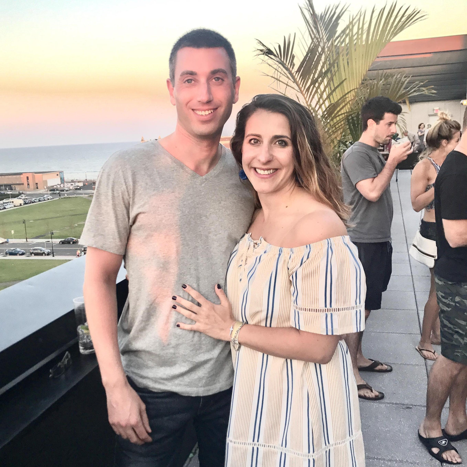 Pauls first trip to the Jersey Shore - Asbury Park. The Asbury rooftop.