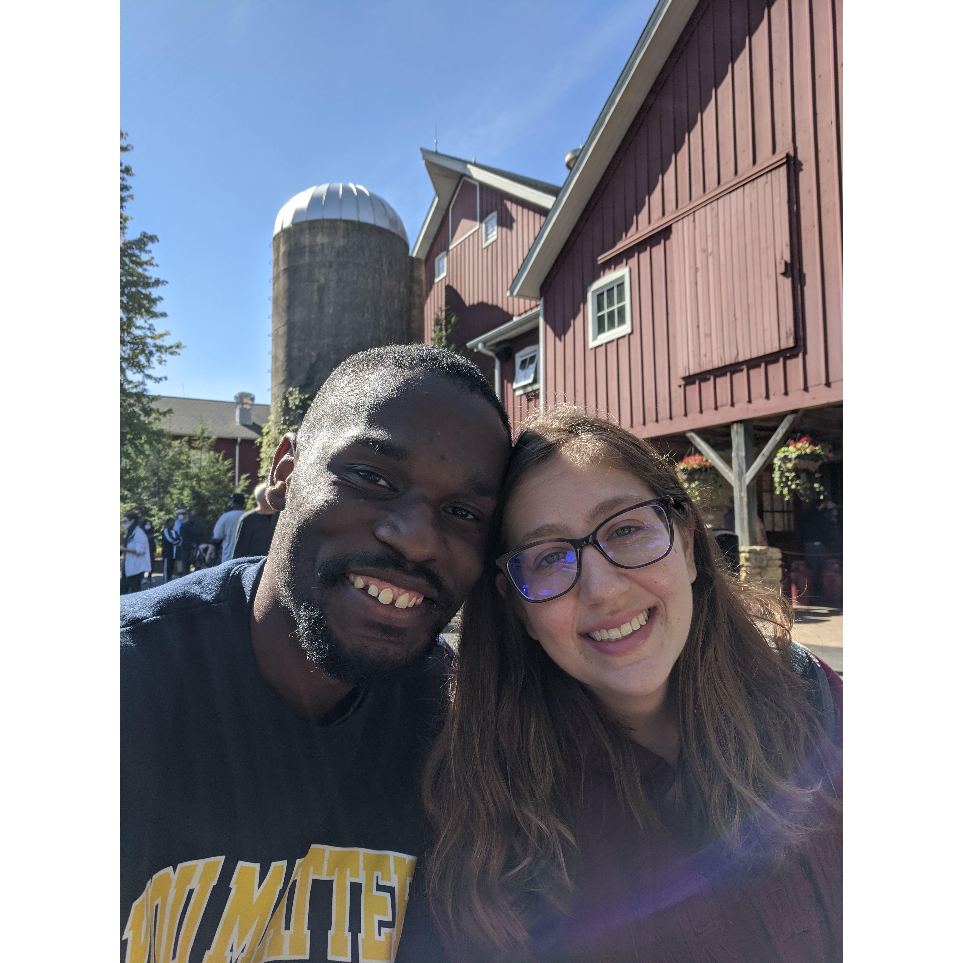First apple cider donuts together!