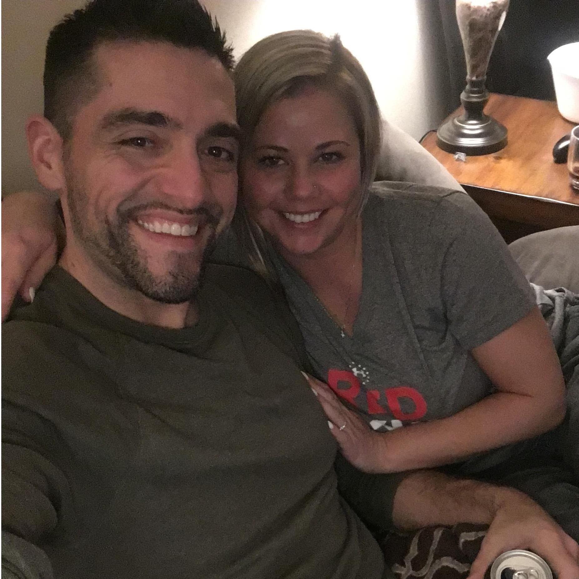 Just enjoying a night at home.