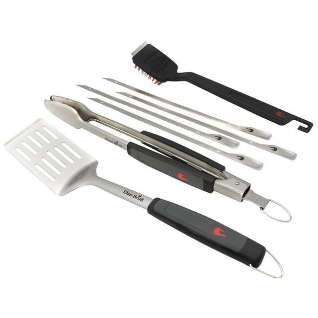 Char-Broil 7787993R04 Deluxe 7-Piece Tool Set, Stainless Steel