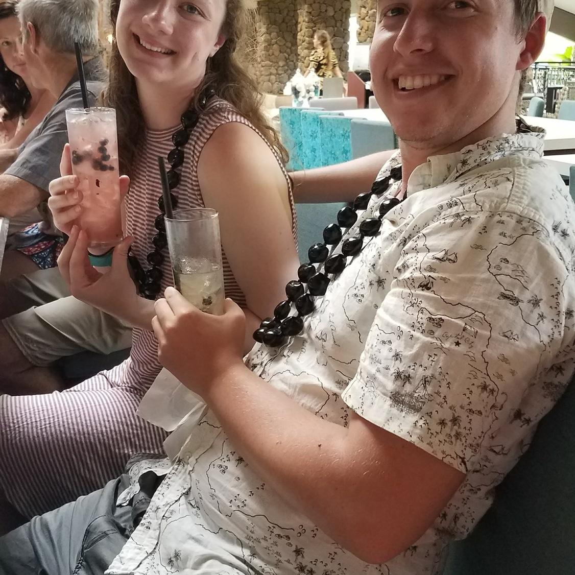 Great cocktails at the hotel on our last night in Hawaii.