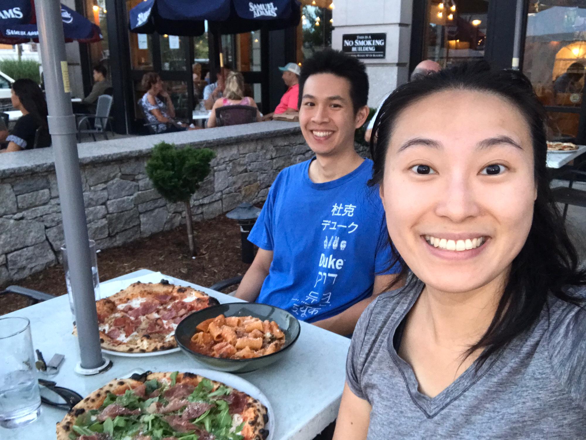 Worcester, MA // Enjoying our favorite pizza place in Worcester!