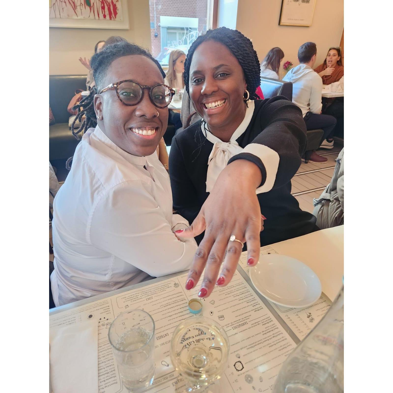 She said yes!