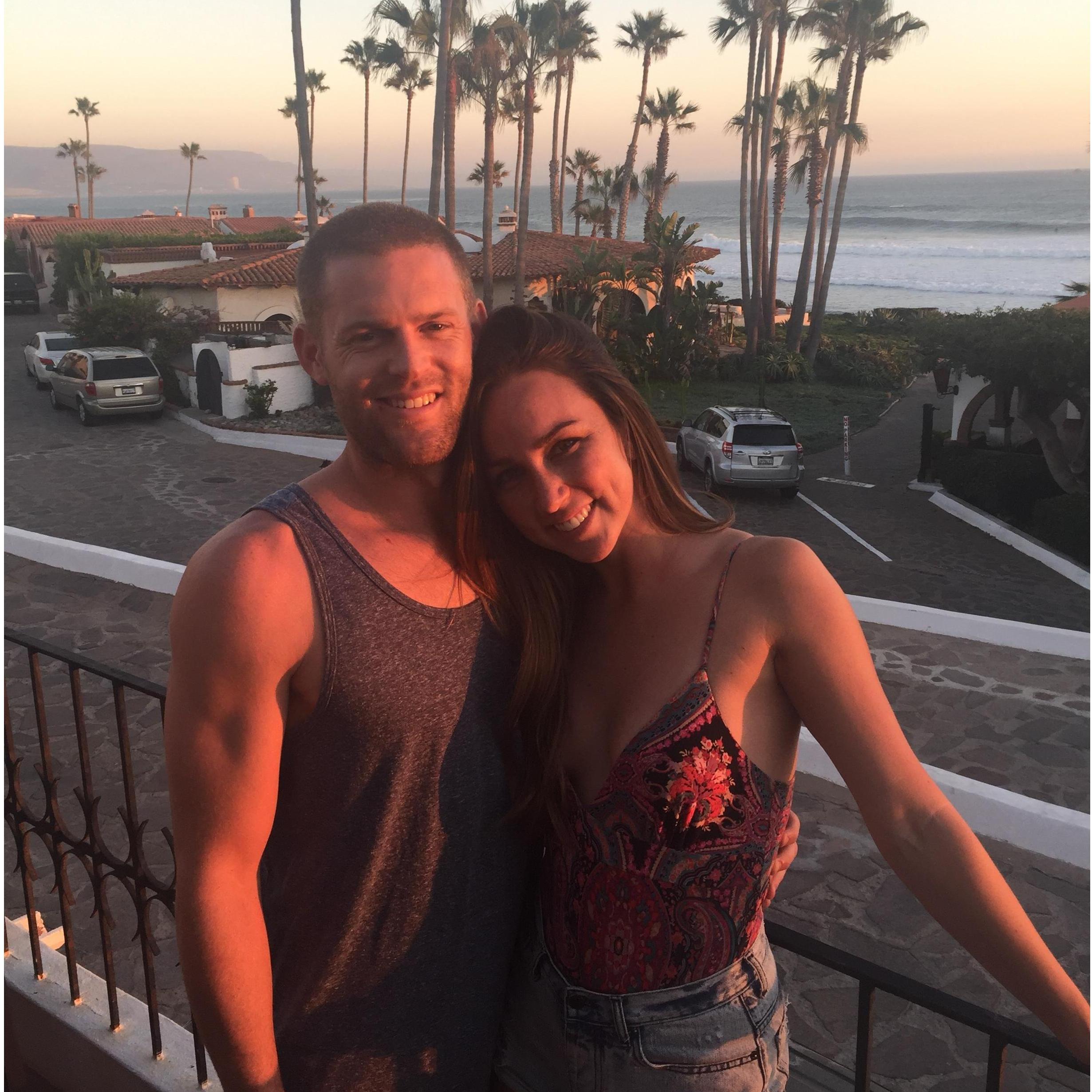 Our first trip together to Las Gaviotas, Mexico. Andrew got a few stitches this trip, lol!