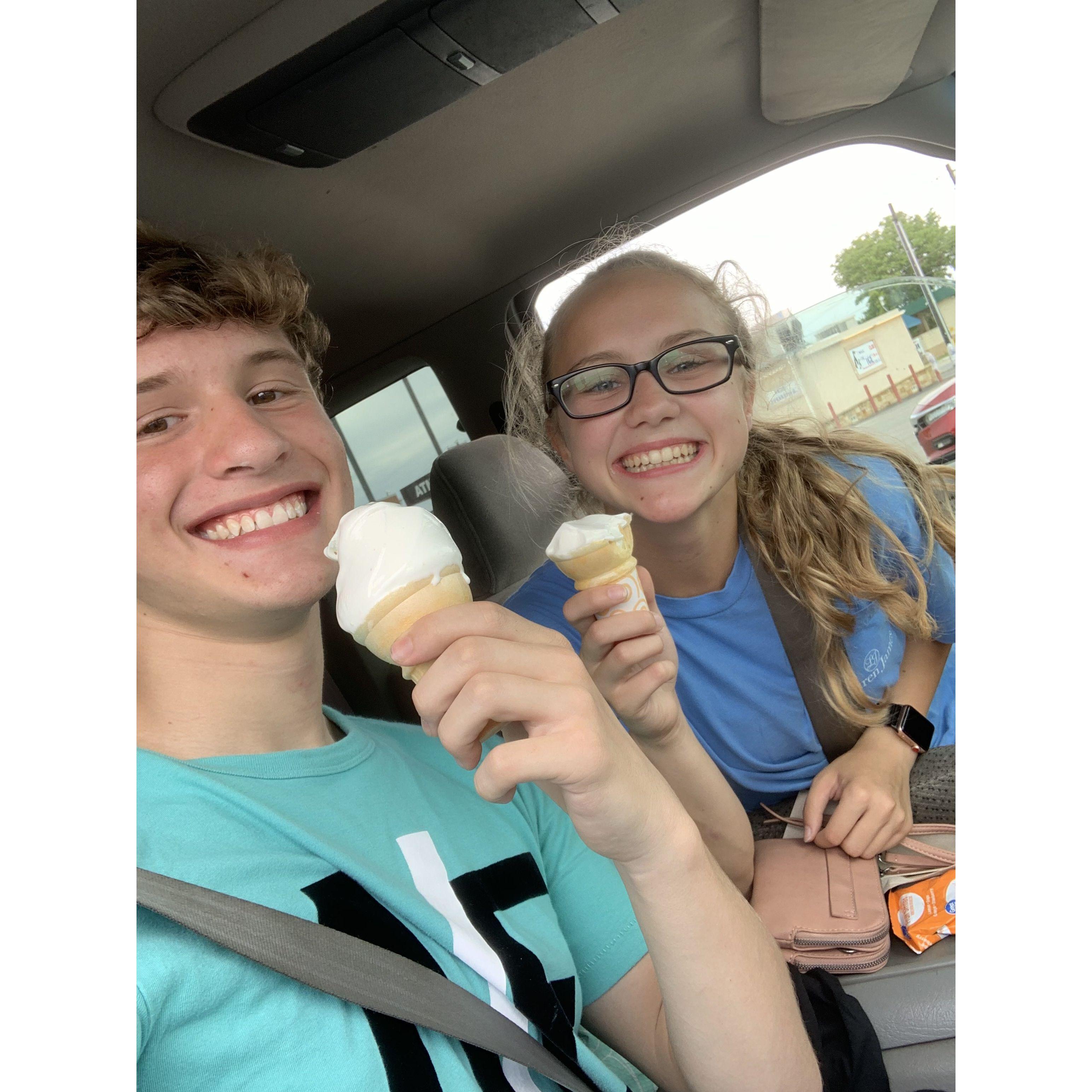 Our first summer dating we ate at least 25 Mcdonald's Ice Cream Cones