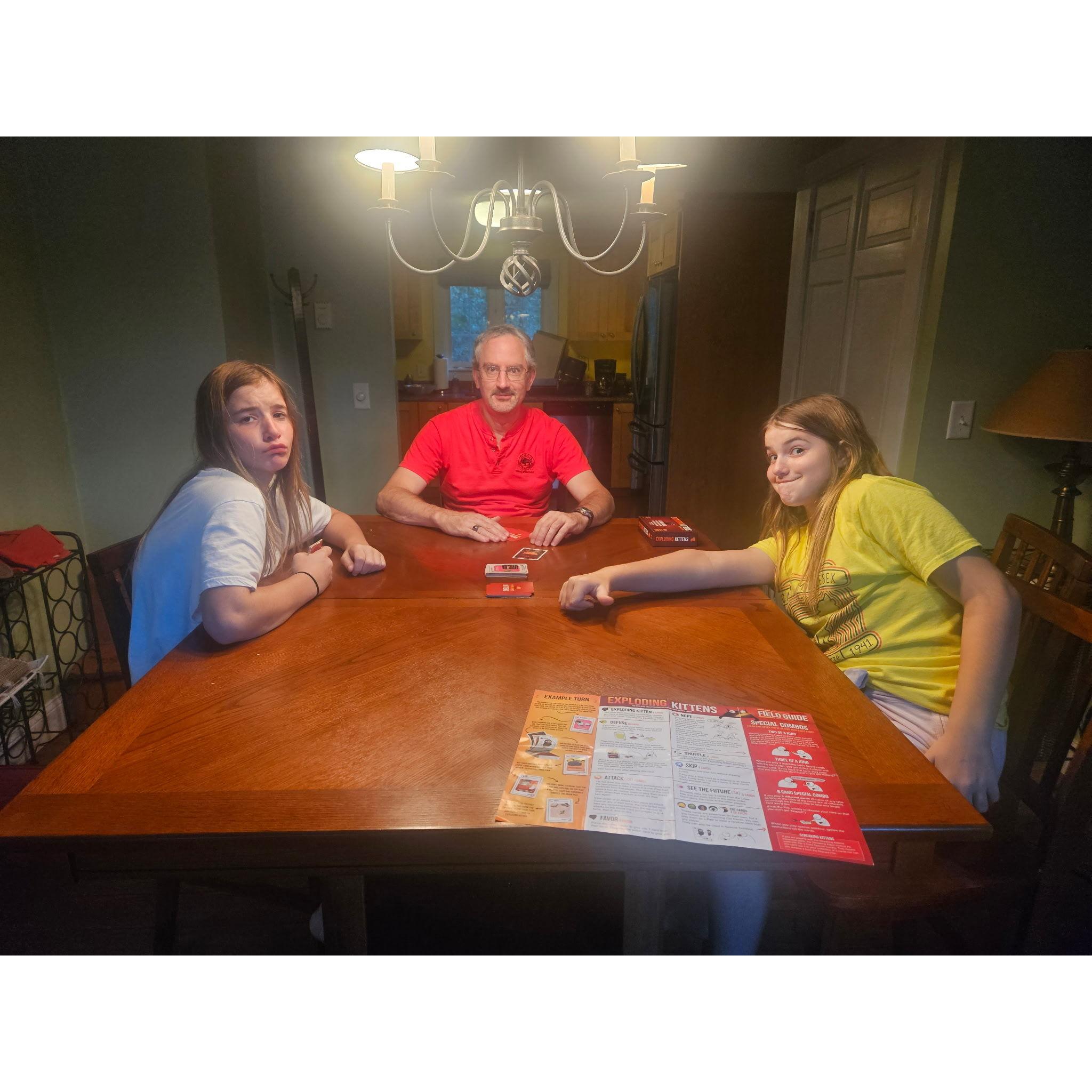 Playing Exploding Kittens