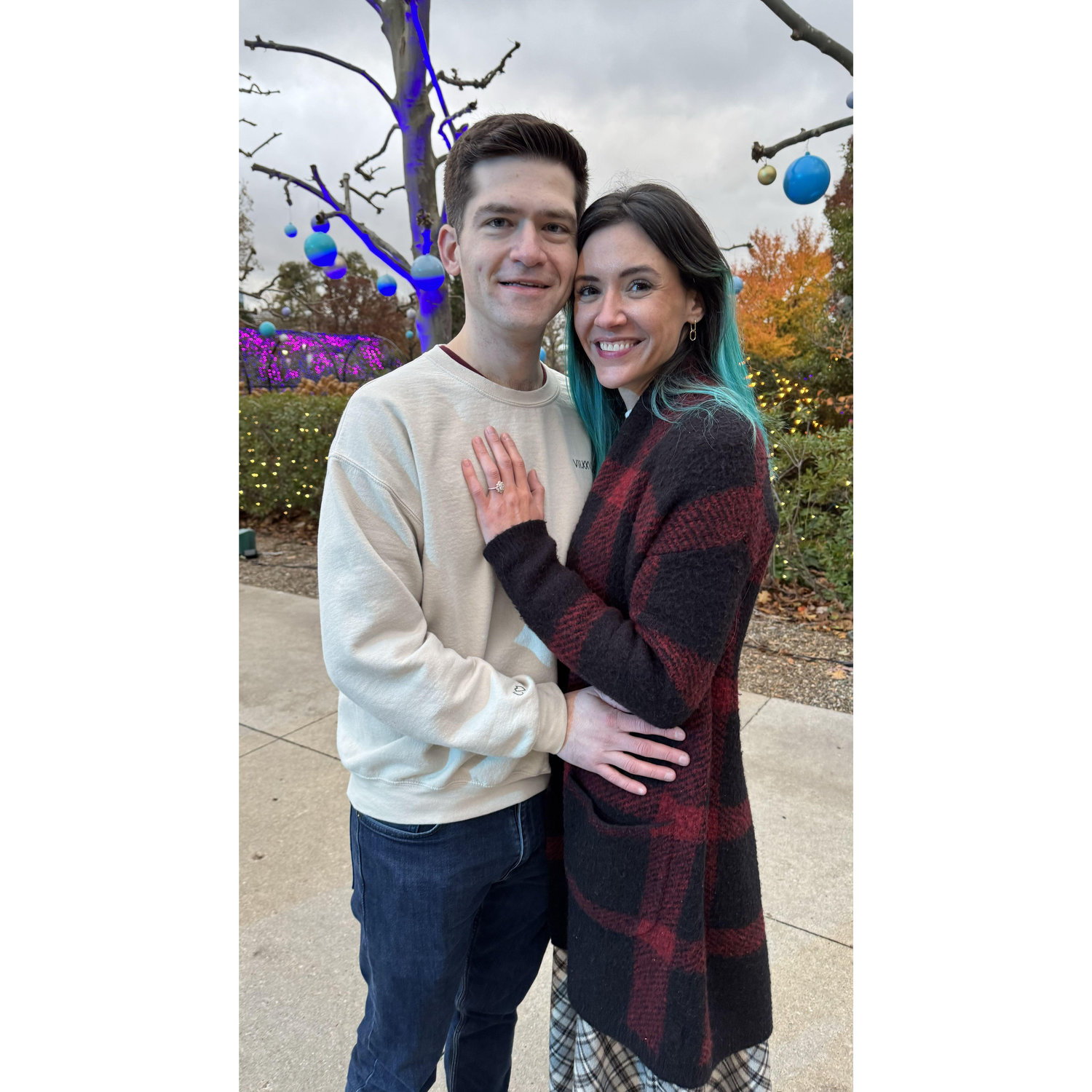 Mere moments after she said yes!