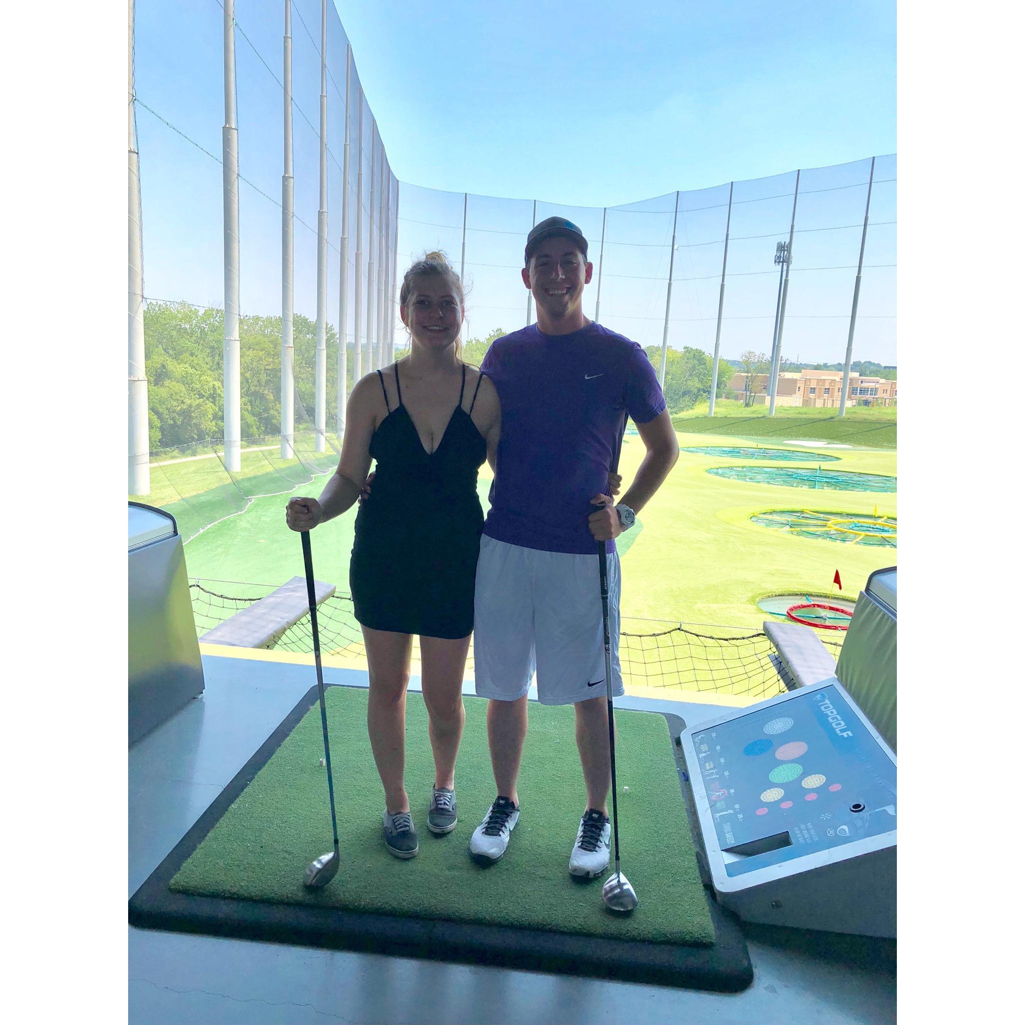 Good thing she looks better than she golfs 😊😘 -J