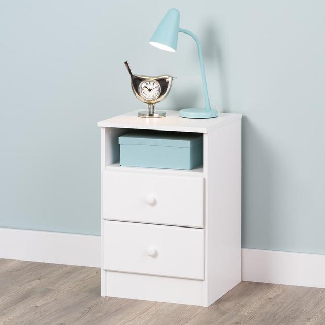 Astrid 2 Drawer Nightstand White - Prepac