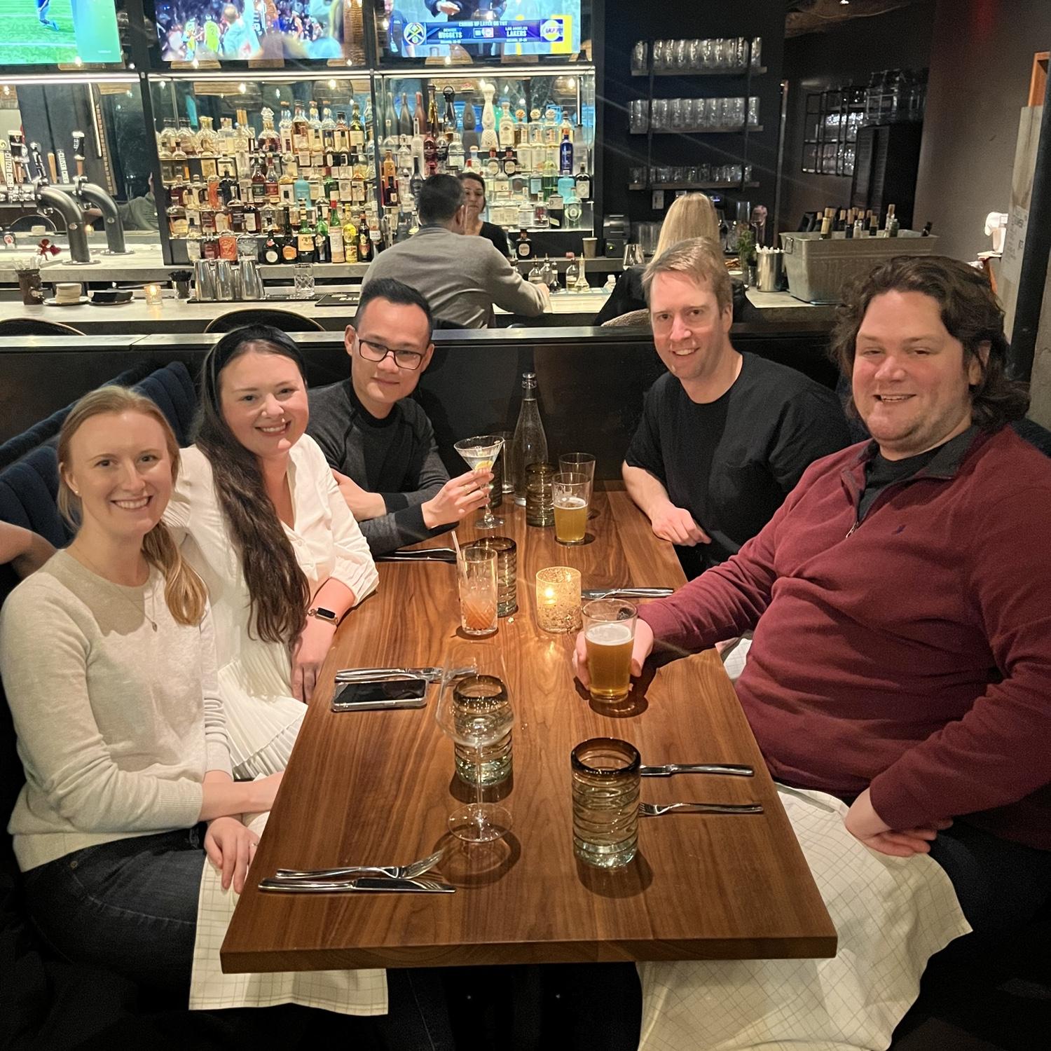 We live for dinners with our best friends