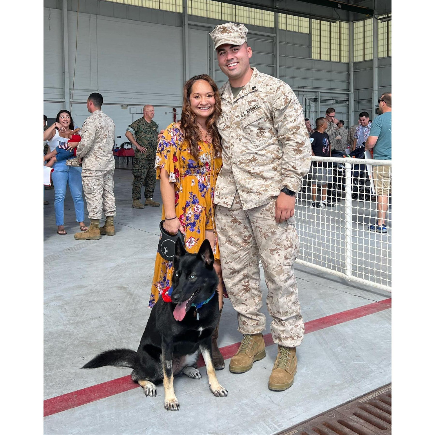 Trevor returning from deployment in Djbouti 2022