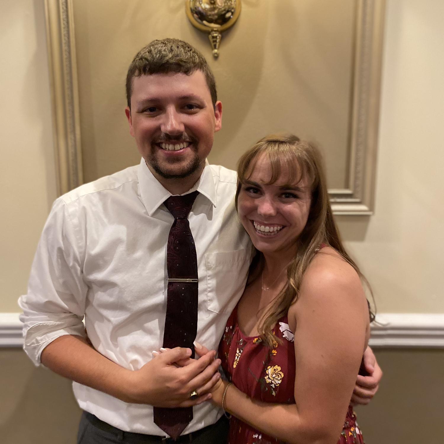 At Megan and John's wedding