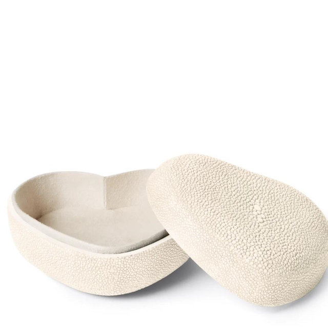 Aerin Shagreen Heart Box