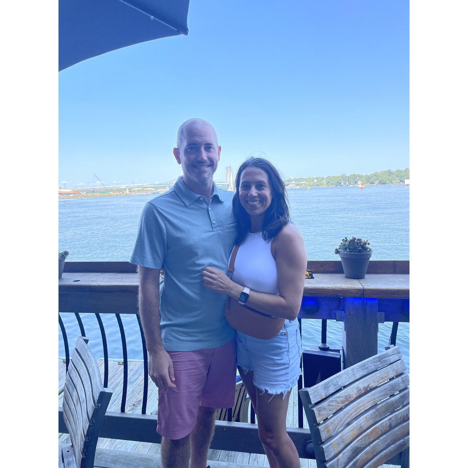 Lunch on the water in Portland, ME