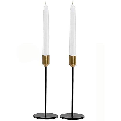 NUPTIO Wedding/Dinning Candlestick Holder, Centerpiece Table Decorative Candle Holder, Single-Head Taper Candle Holder Ornaments (L + L)