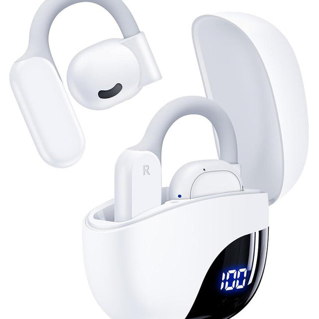 AI Translation Earbuds Real Time 164 Languages 80H Playtime Translator Ear Buds Audifonos Traductores Inglés Español Wireless Earphones Bluetooth Headphones for Travel Business Meeting Learning White