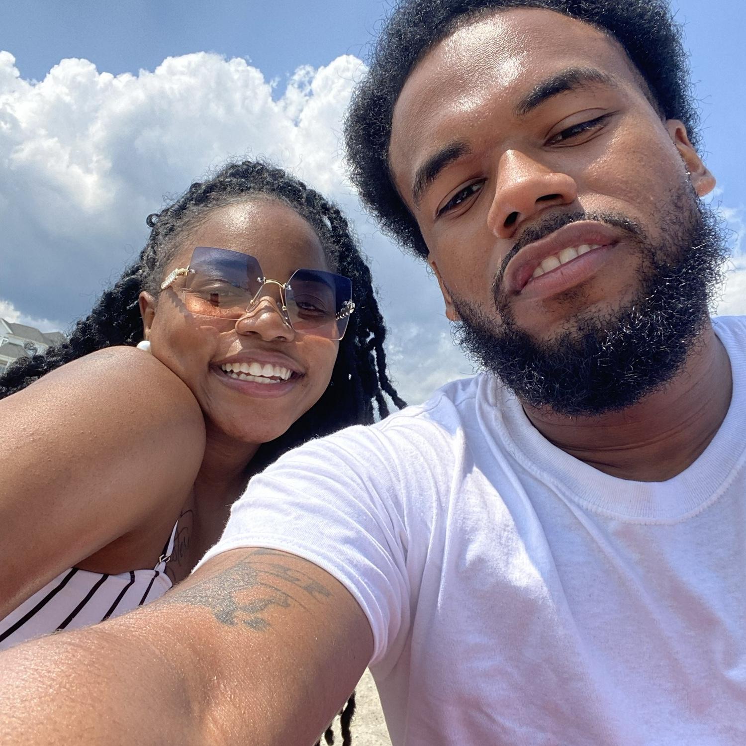 Our first trip to the beach together!!