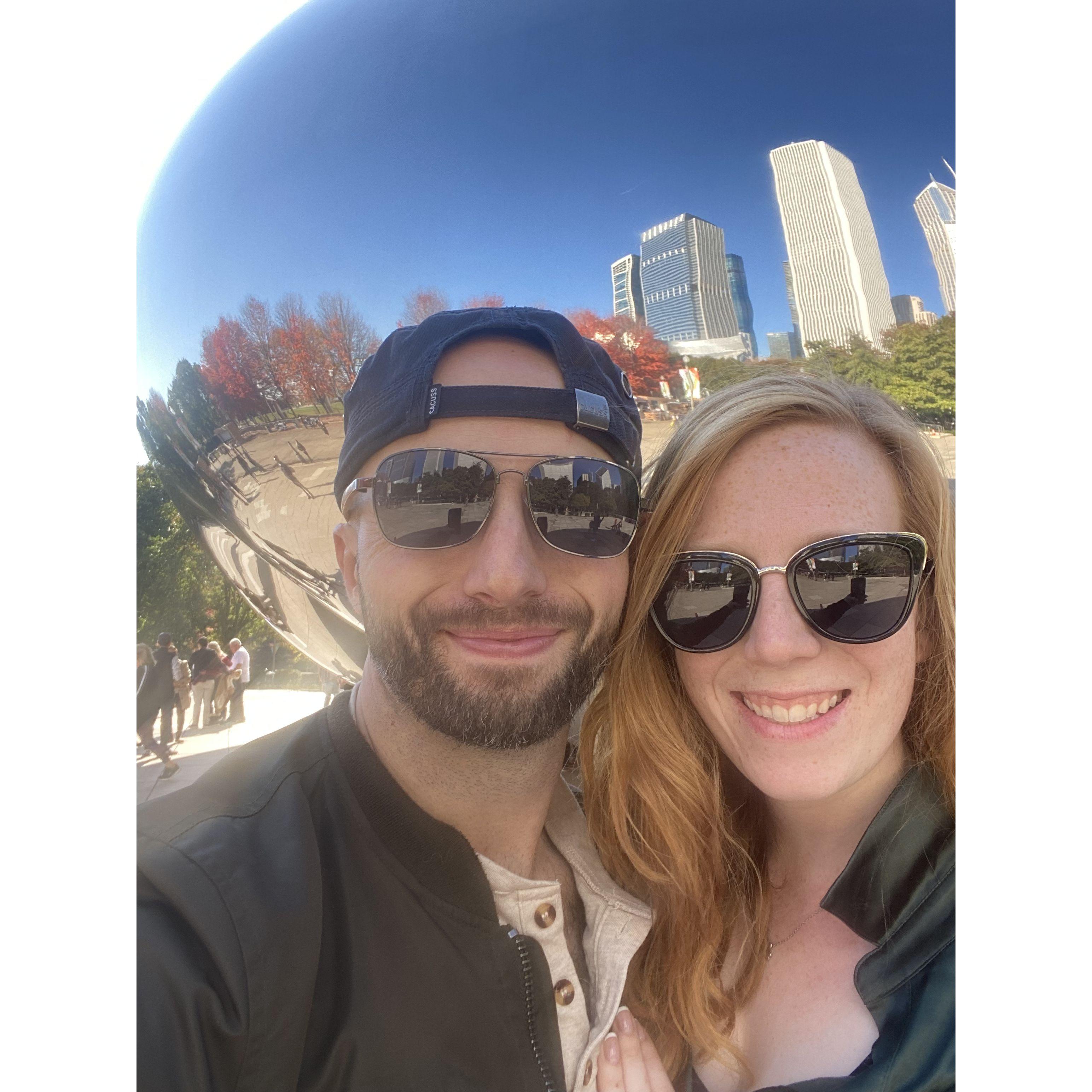 Sierra's first time to Chicago, (visiting Charles on Tour)