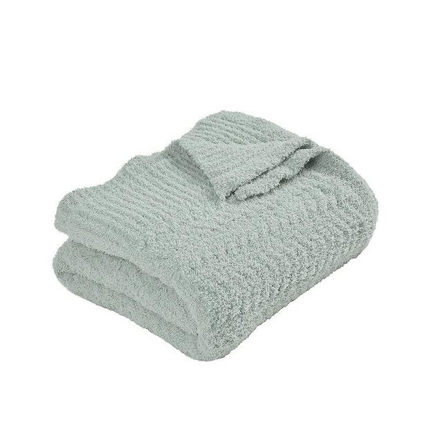 Knit Throw Blanket Super Soft Warm Blanket for Couch Lightweight Cozy Plush Fuzzy Blanket for Bed Sofa 50x60 Grey
