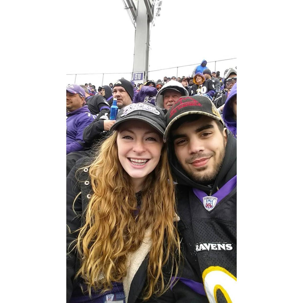 One of Trent's many failed attempts at trying to get Kayla to like sports