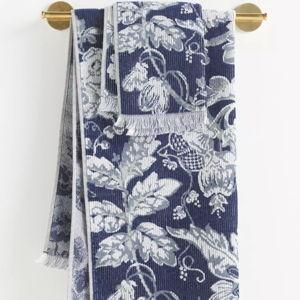 Eugenie Cotton Woven Floral Towel Collection