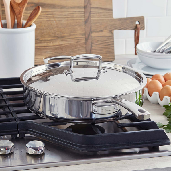 Sur La Table Classic 5-Ply Stainless Steel Sauté Pan, 5 Qt.