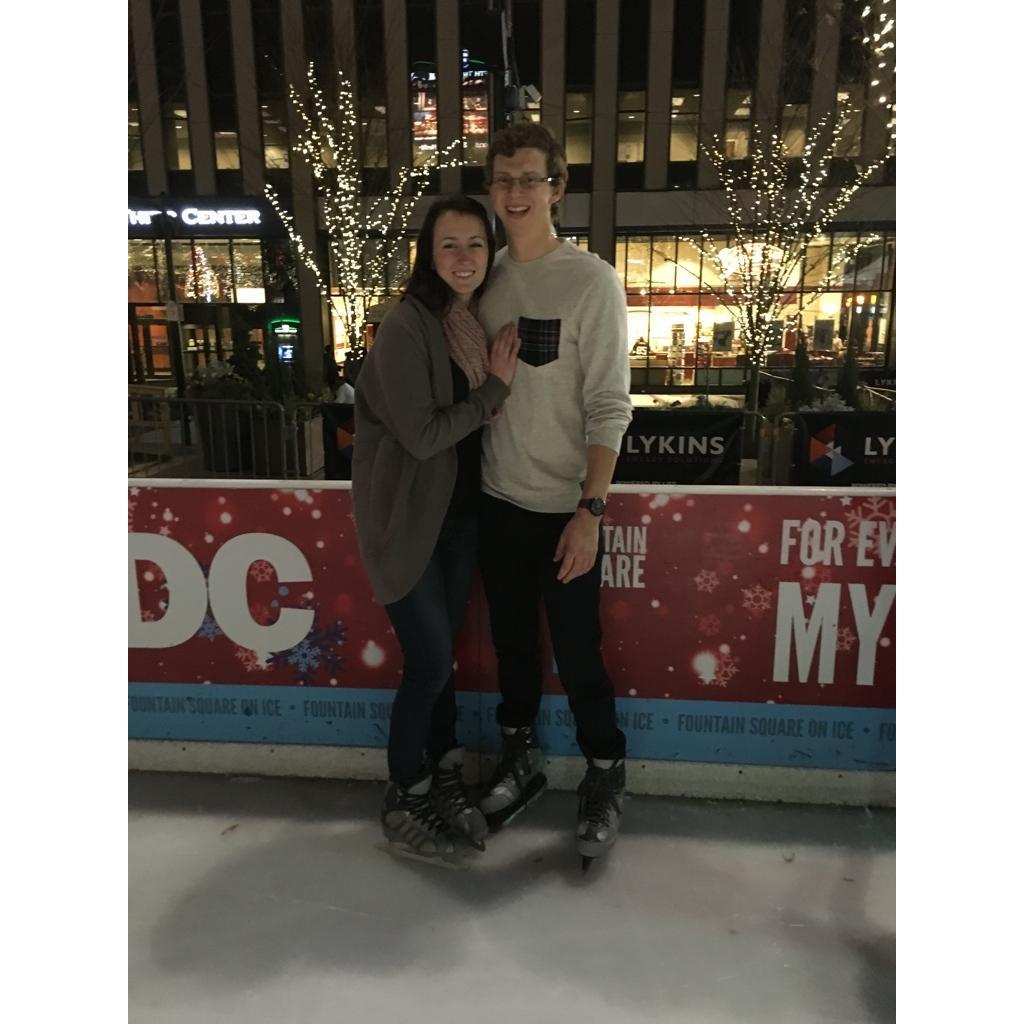 Our first REAL date- 2015