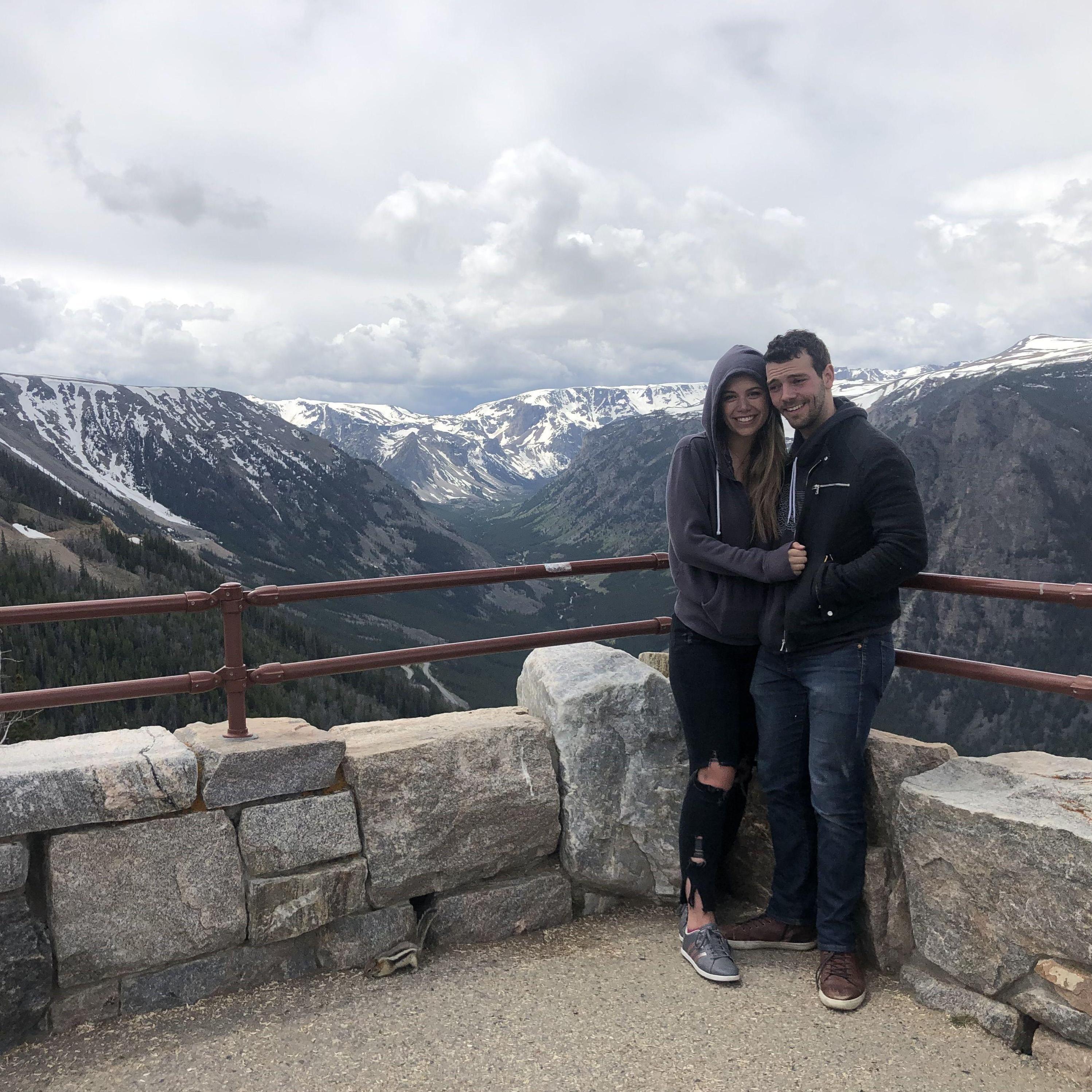 Miles' first time in Montana!