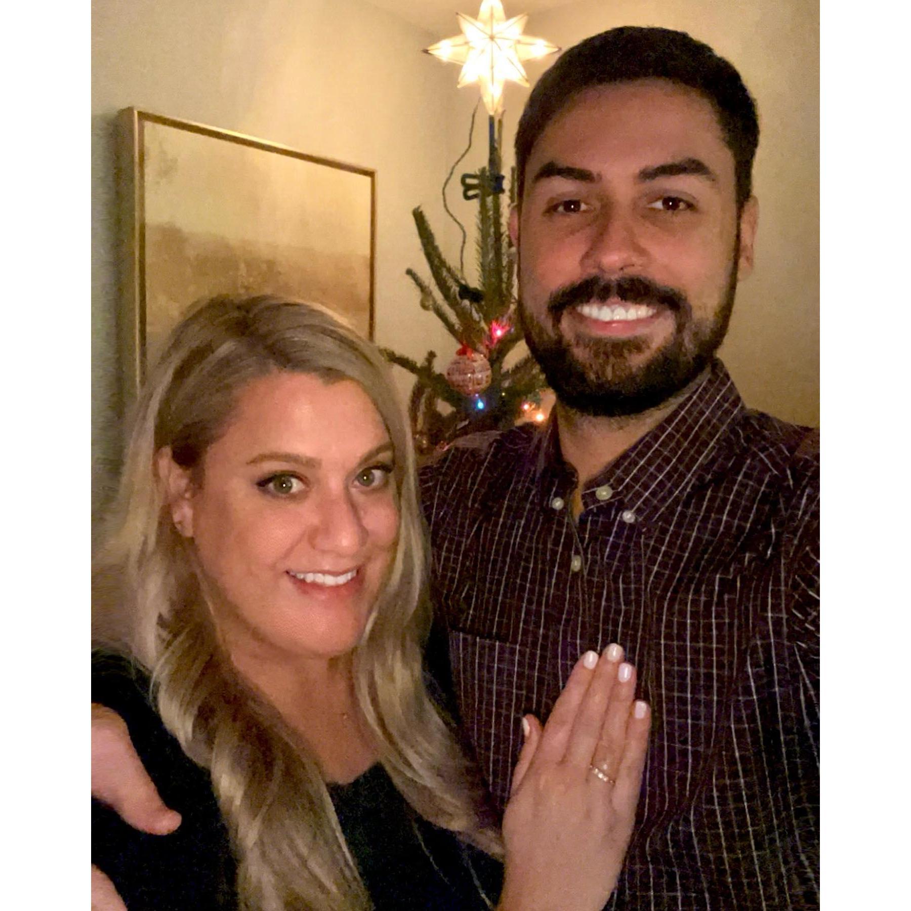 Right after we got engaged on December 4, 2021