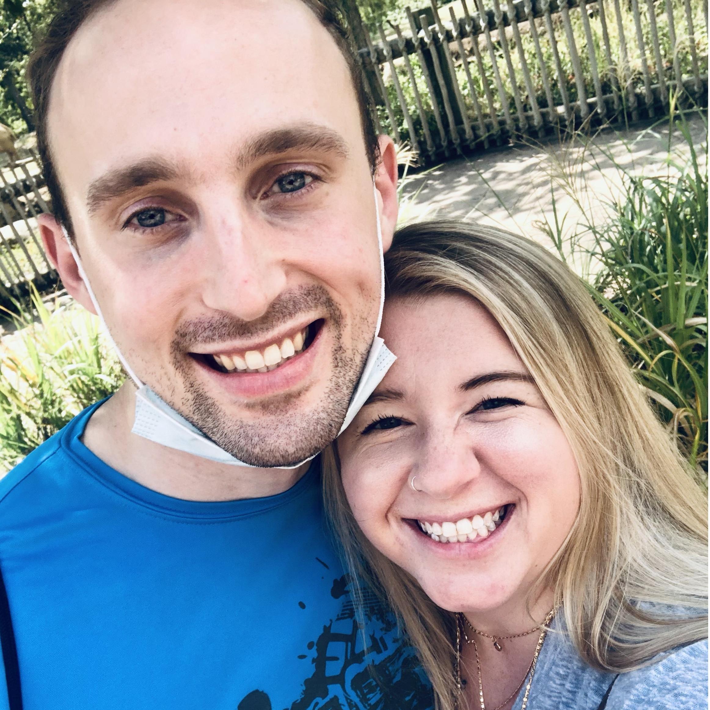 Our very first picture together and date as official boyfriend and girlfriend!