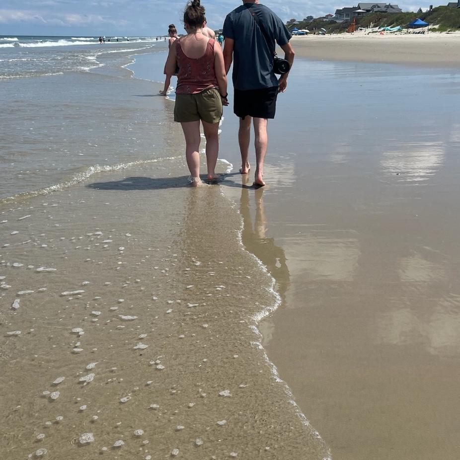 The beach on our Outer Banks vacation.