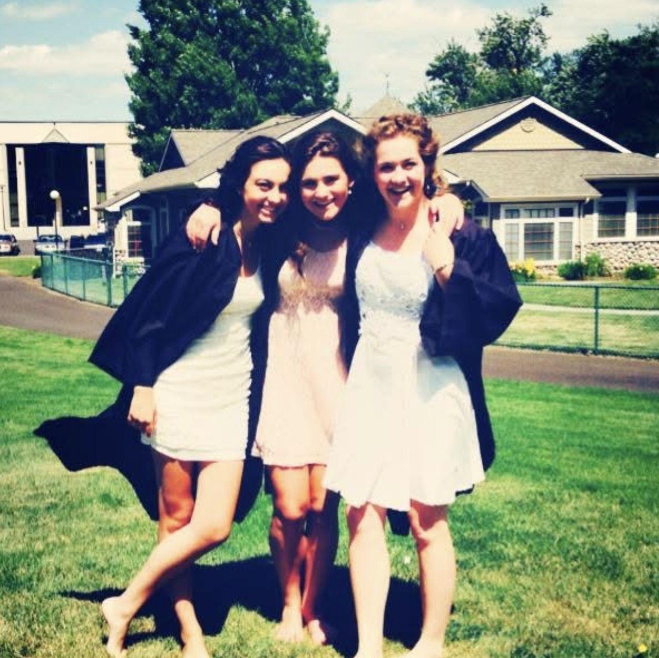Abby and the bridal party - highschool graduation