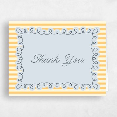 Honey, Yellow Wedding Thank You - Imogen Landscape
