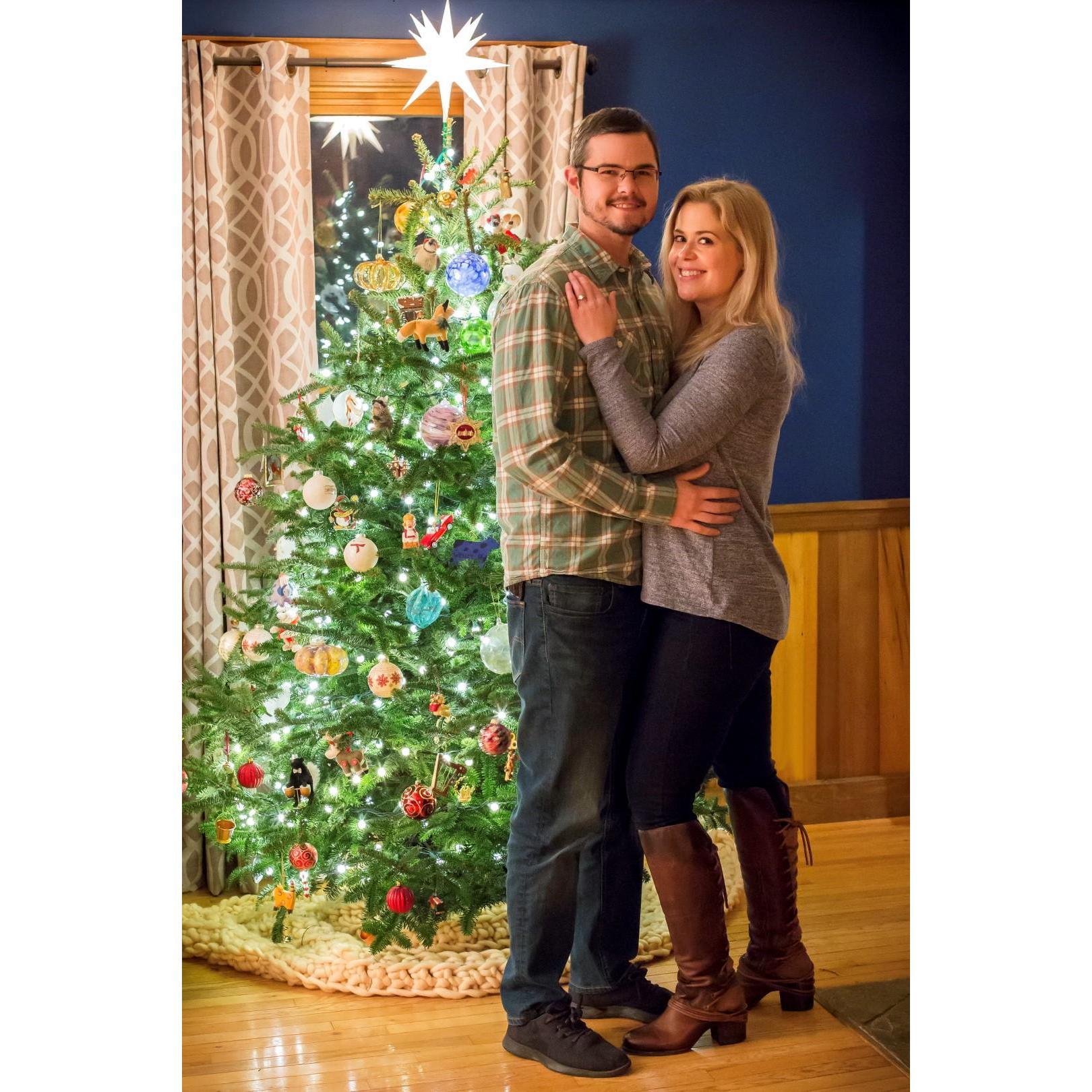 Steven proposed on Christmas day.