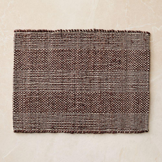 Chunky Textured Placemats, Chestnut, Set of 4