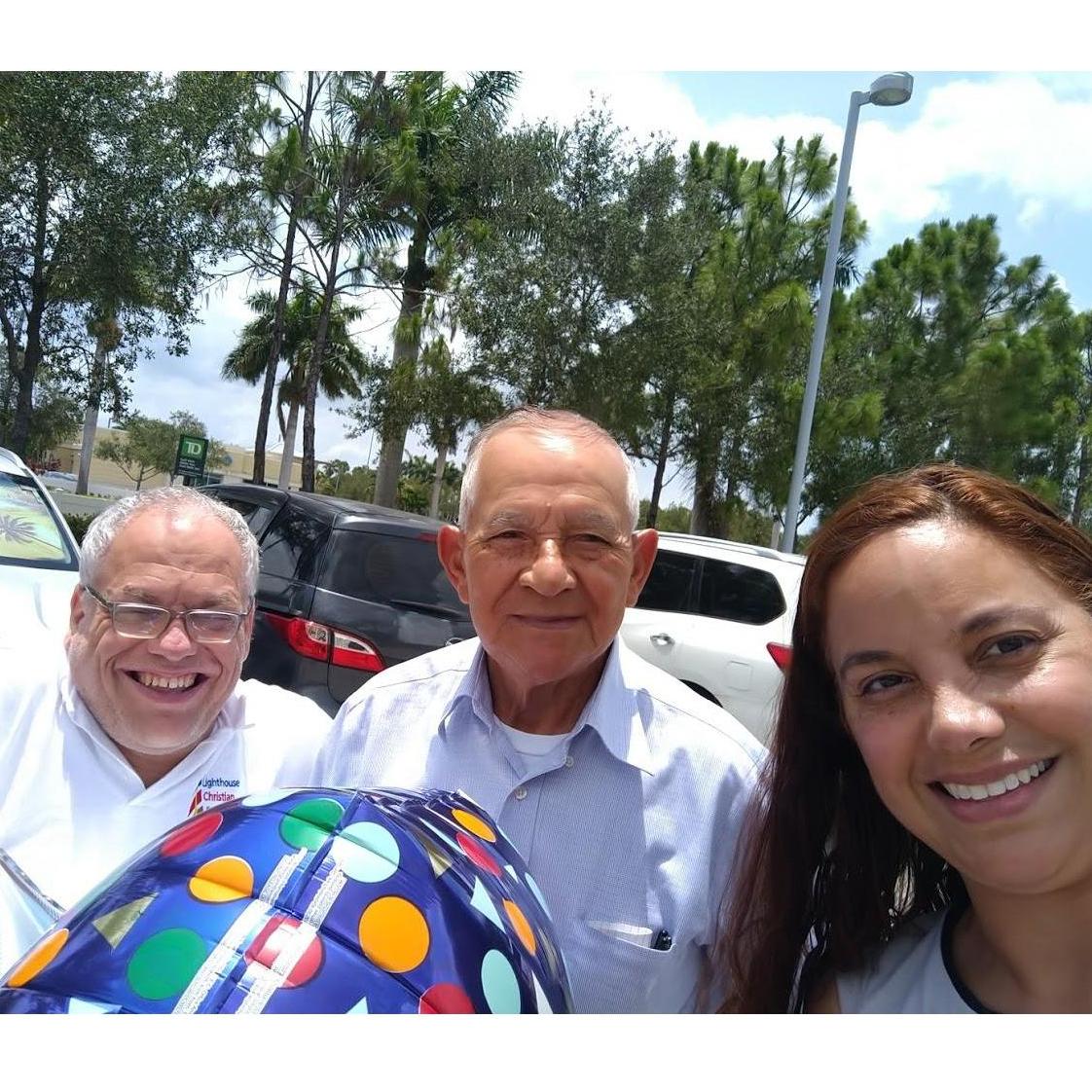 Father's day of 2021 with Gerri's dad.